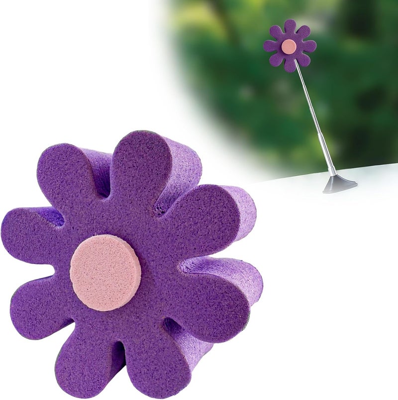 ZNDAW Daisy Car Antenna Topper, EVA Foam Daisy Antenna Decoration Rearview Mirror Dangler, Automotive Roof Toppers Lovely Flower Aerial Ball Cute Dashboard Accessory for Women Men (Purple) - Image 1